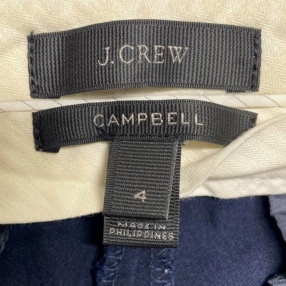 J. Crew Women’s Navy 4 Campbell Mid Rise Ankle Trouser with Two Way Stretch EUC - Picture 10 of 14